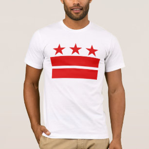 T-shirt 3 étoiles rouges 2 barres rouges