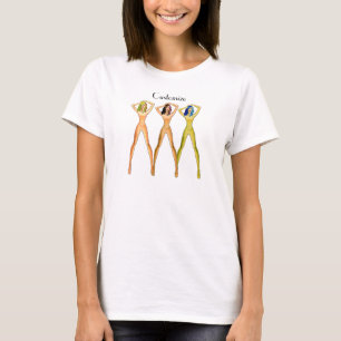 T-shirt 3 femmes à long pattes debout Thunder_Cove