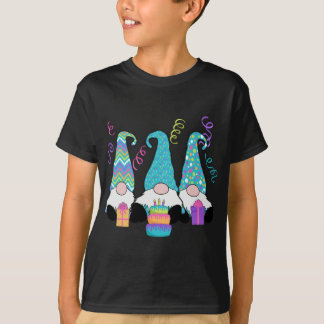 T-shirt 3 Gnomes Anniversaire Gâteau d'Anniversaire, Prése