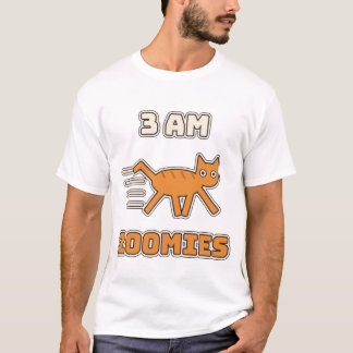 T-shirt 3 heures du matin Zoomies Chat Chaotique Drôle