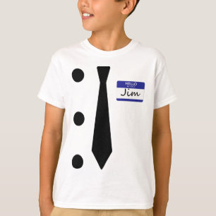 T-shirt 3 Hole Punch Jim Costume Easy Halloween T Shirt