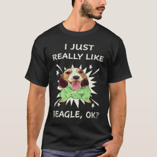 T-shirt 3 J'aime vraiment beaucoup Beagle