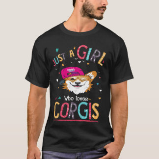 T-shirt 3 Juste Une Fille Qui Aime Le Corgi