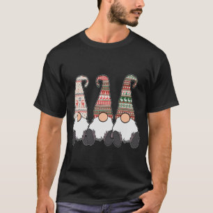 T-shirt 3 Nordic Gnomes Winter Christmas Swedish Tomte Cut