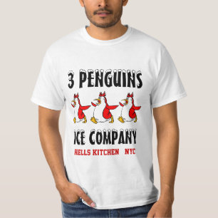 T-SHIRT 3 PENGUINS ICE COMPANY