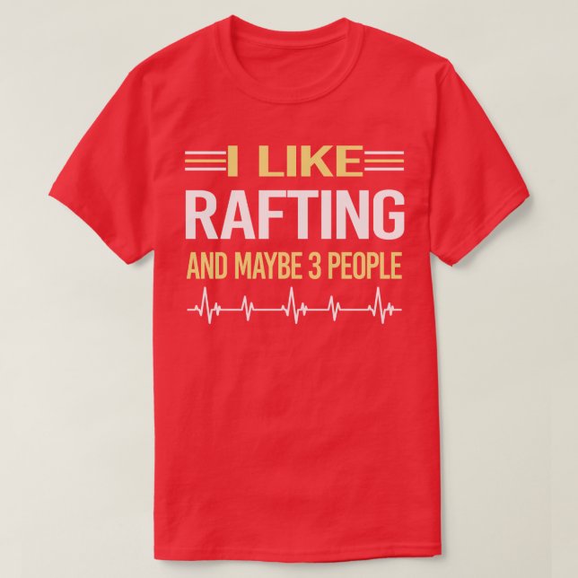 T-shirt 3 personnes Rafting (Design devant)