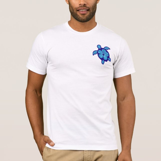 T-shirt 3 tortues bleues de Honu (Devant)
