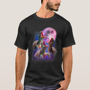 T-shirt 3 tortues marines hurlements à la lune drôle anima