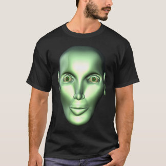 T-shirt 3D noir principal étranger pour des fans