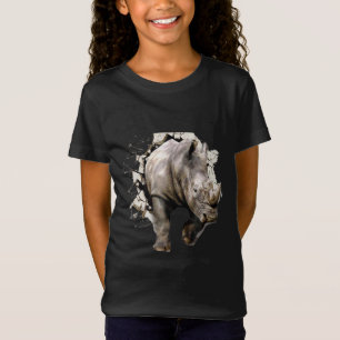 T-Shirt 3d Rhino - Rhinoceros d'animaux Safari africains