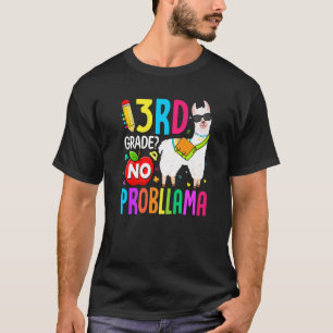 T-shirt 3e année No Prob Llama Premier jour de l'école