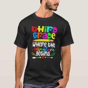 T-shirt 3E Année Où L'Aventure Commence Troisième Année T