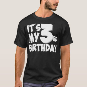 T-shirt 3e anniversaire cadeau