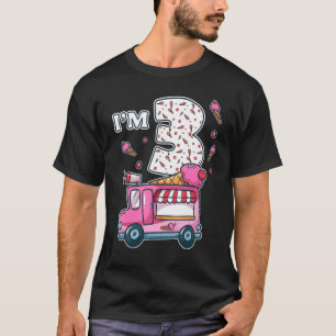 T-shirt 3e anniversaire Crème glacée Cream Truck Crew I'm