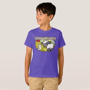 T-shirt 3e anniversaire de l'enfant Aujourd'hui, j'ai troi