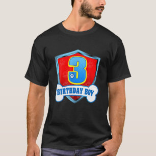T-shirt 3E Anniversaire Garçon 3 Ans Chiens De Patrouille