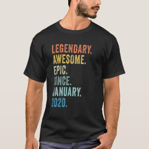 T-shirt 3e anniversaire garçon légendaire épopée stupéfian