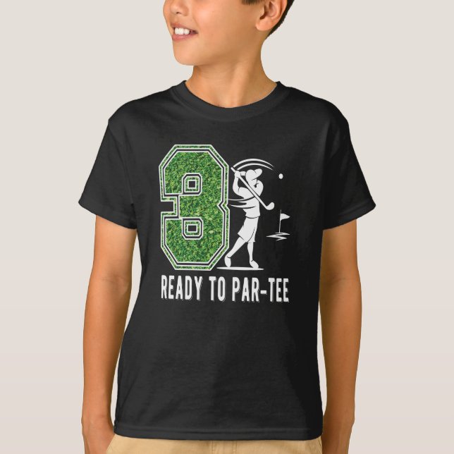 T-shirt 3e anniversaire Gift Golf Player 3 an Vieux garçon (Devant)
