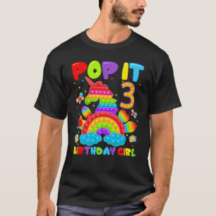 T-shirt 3e anniversaire Jouet Fidget Pop It Anniversaire F