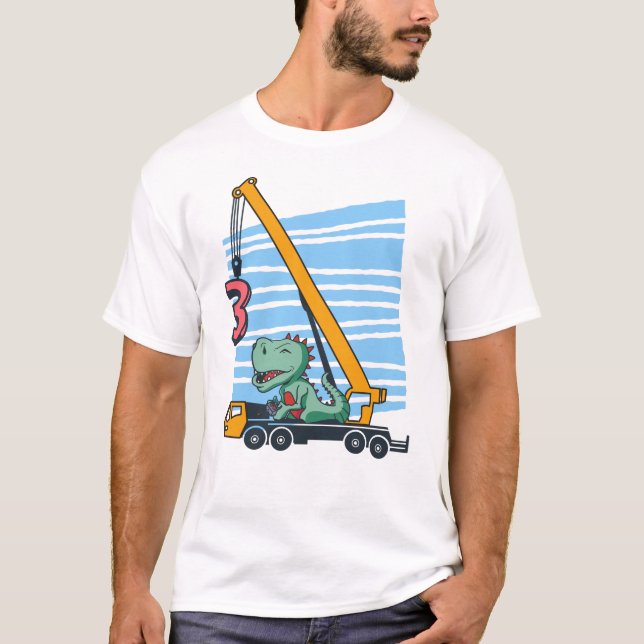 T-shirt 3e anniversaire pour enfants de 3 ans B jour (Devant)