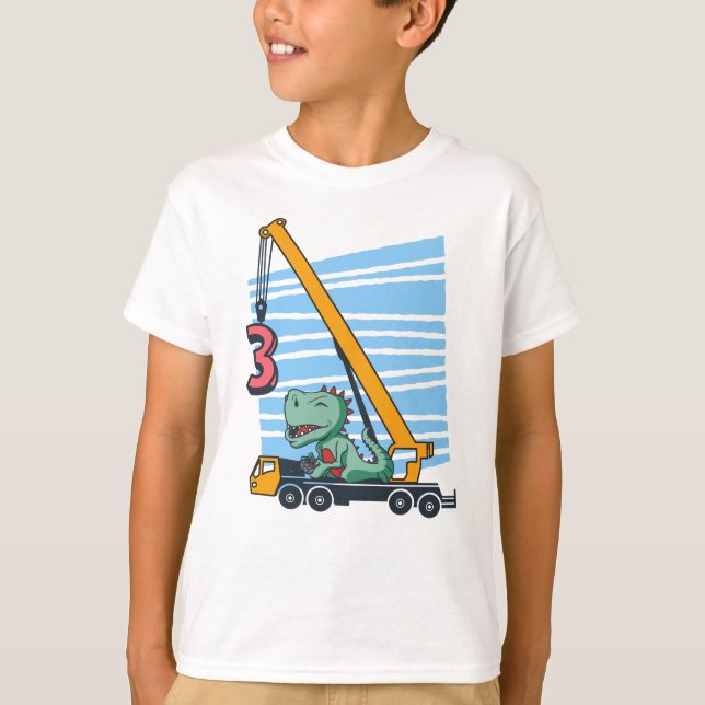 T-shirt 3e anniversaire pour enfants de 3 ans B jour (Devant)