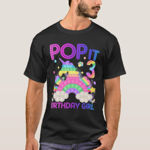T-shirt 3E Anniversaire Unicorn Fidget Pop It Anniversaire