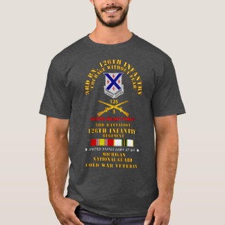 T-shirt 3e Bn 126e Infanterie SRF MI ARNG avec COLD SVC