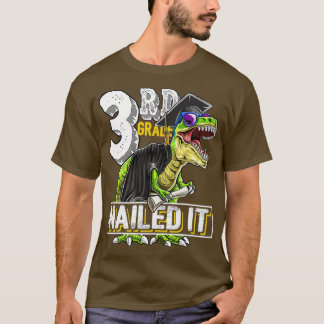 T-shirt 3e grade Nail It T Rex Dinosaur Graduation