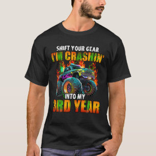 T-shirt 3e Monster Camion Anniversaire Fête Anniversaire G
