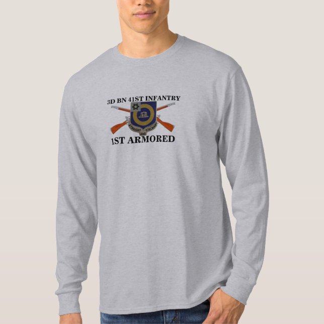 T-shirt 3ème CHEMISE BLINDÉE d'INFANTERIE de BATAILLON (Devant)