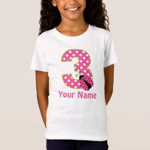 T-Shirt 3ème Chemise personnalisée par coccinelle verte