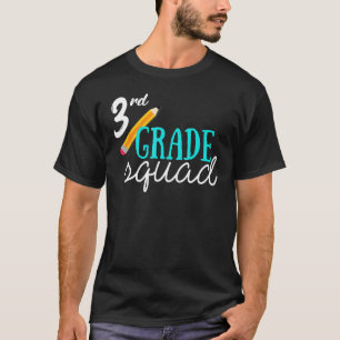 T-shirt 3ème équipe de troisième année retour à l'école él