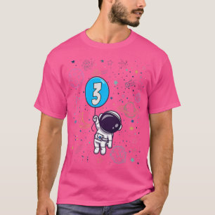 T-shirt 3rd Birthday Astronaut 3 Years Old Birthday Boy