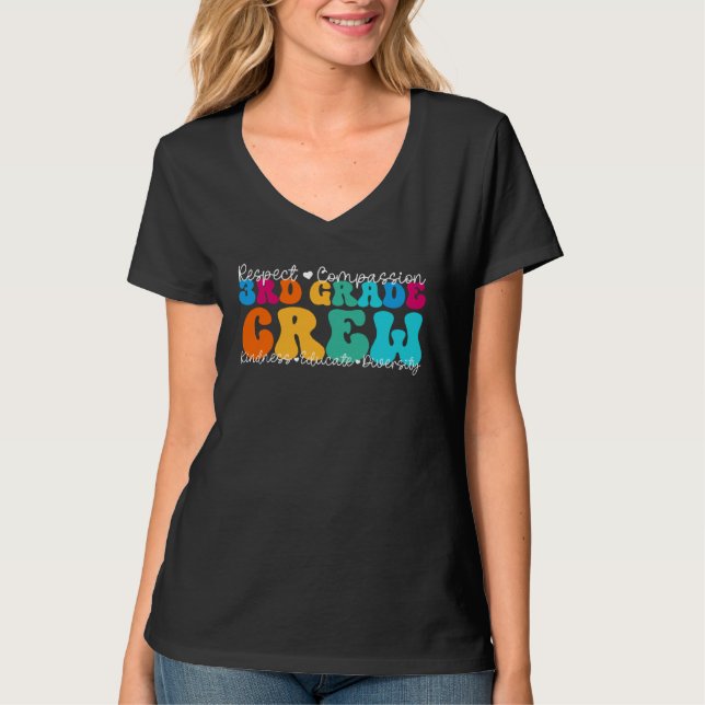T-shirt 3rd Grade Crew Appreciation Week Back to School (Devant)
