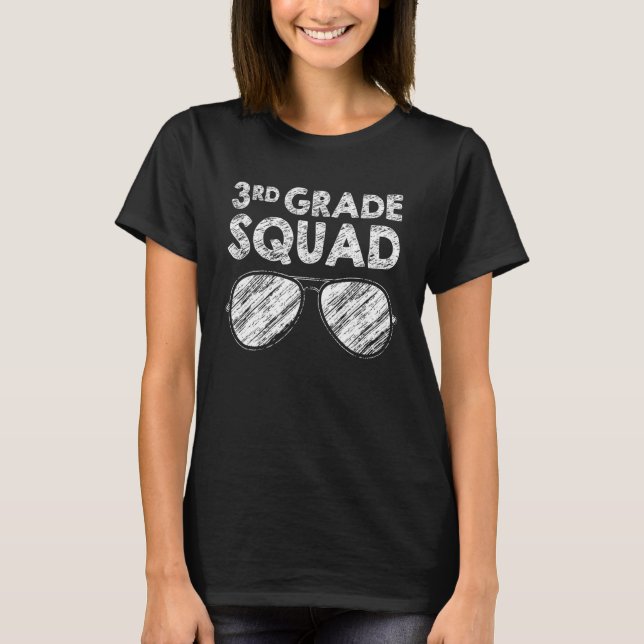 T-shirt 3rd Grade Squad Back To School Third Grade Teacher (Devant)