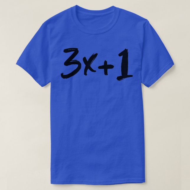 T-shirt 3x1 Problème Collatz ou Hailstone 1 (Design devant)