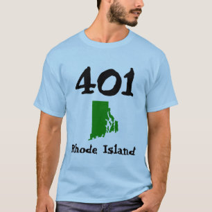 T-shirt 401, indicatif régional d'Île de Rhode