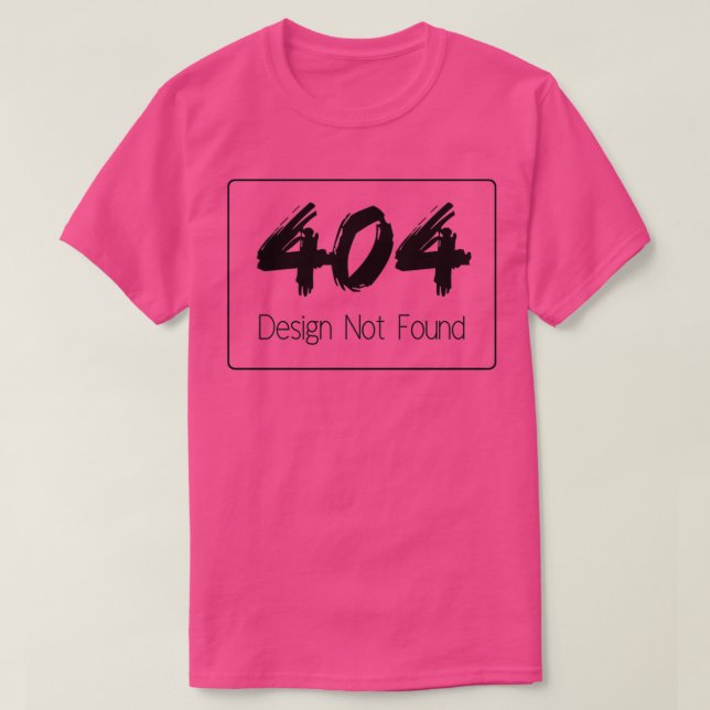 T-shirt 404 Conception introuvable (Design devant)