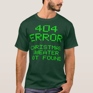 T-shirt 404 Erreur Sweater de Noël non trouvé Comput drôle