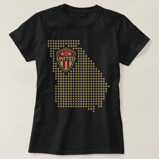 T-shirt 404 United Atlanta Soccer Fan Jersey Georgia Carte (Design devant)