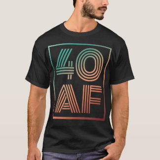 T-shirt 40 Af 40e Anniversaire Quarante Anniversaire Rétro