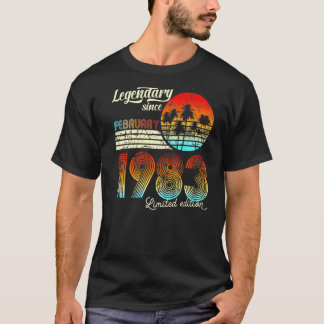 T-shirt 40 Anniversaire 40 Legendär Février 1982