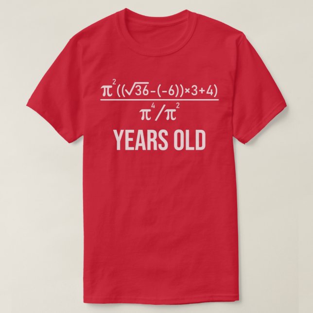 T-shirt 40 Ans Algebra Équation drôle 40e Anniversaire (Design devant)