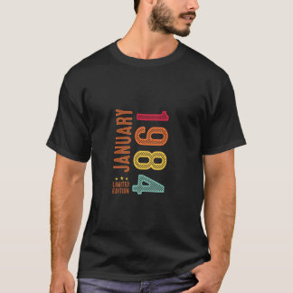 T-shirt 40 ans Anniversaire Vintage depuis janvier 1984 40
