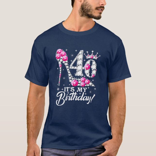 T-shirt 40 Ans C'est mon 40e anniversaire Drôle Diam rose (Devant)