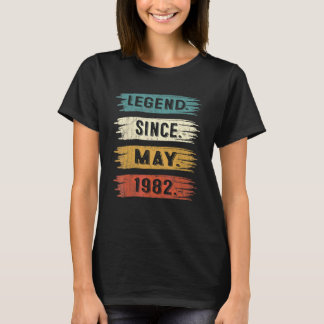 T-shirt 40 ans de légende depuis mai 1982 40e anniversaire