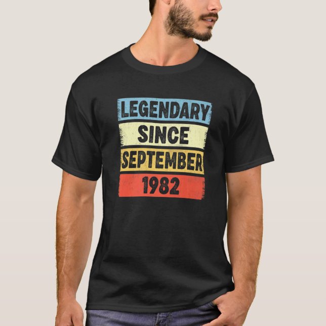 T-shirt 40 ans de légende depuis septembre 1982 40e B (Devant)