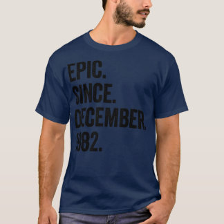 T-shirt 40 Ans Décembre 1982 40e Anniversaire