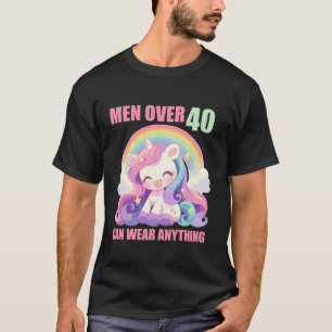 T-shirt 40 Ans licorne pour hommes drôle 40 Anniversaire