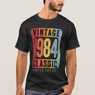 T-shirt 40 ans Vintage 1984 40e anniversaire Décoration